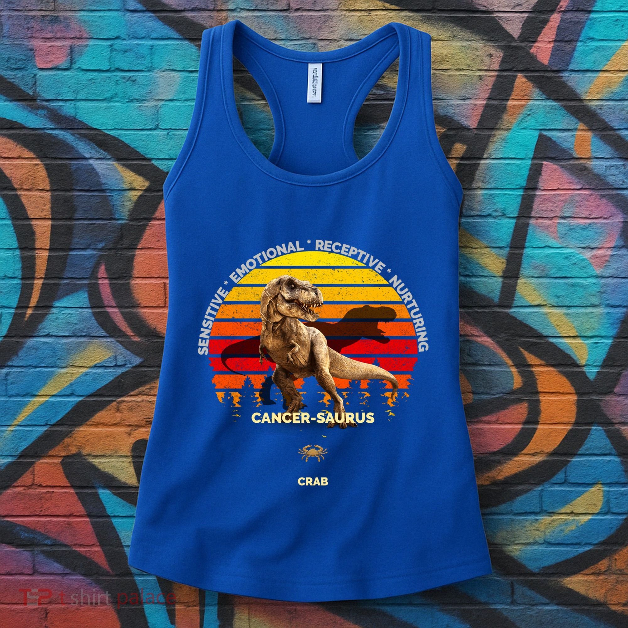 Cancergreat Funny Giftaurus Zodiac Cancer (Jun 21 Great Gift Jul 22) Crab Dinosa Women's Tank Top