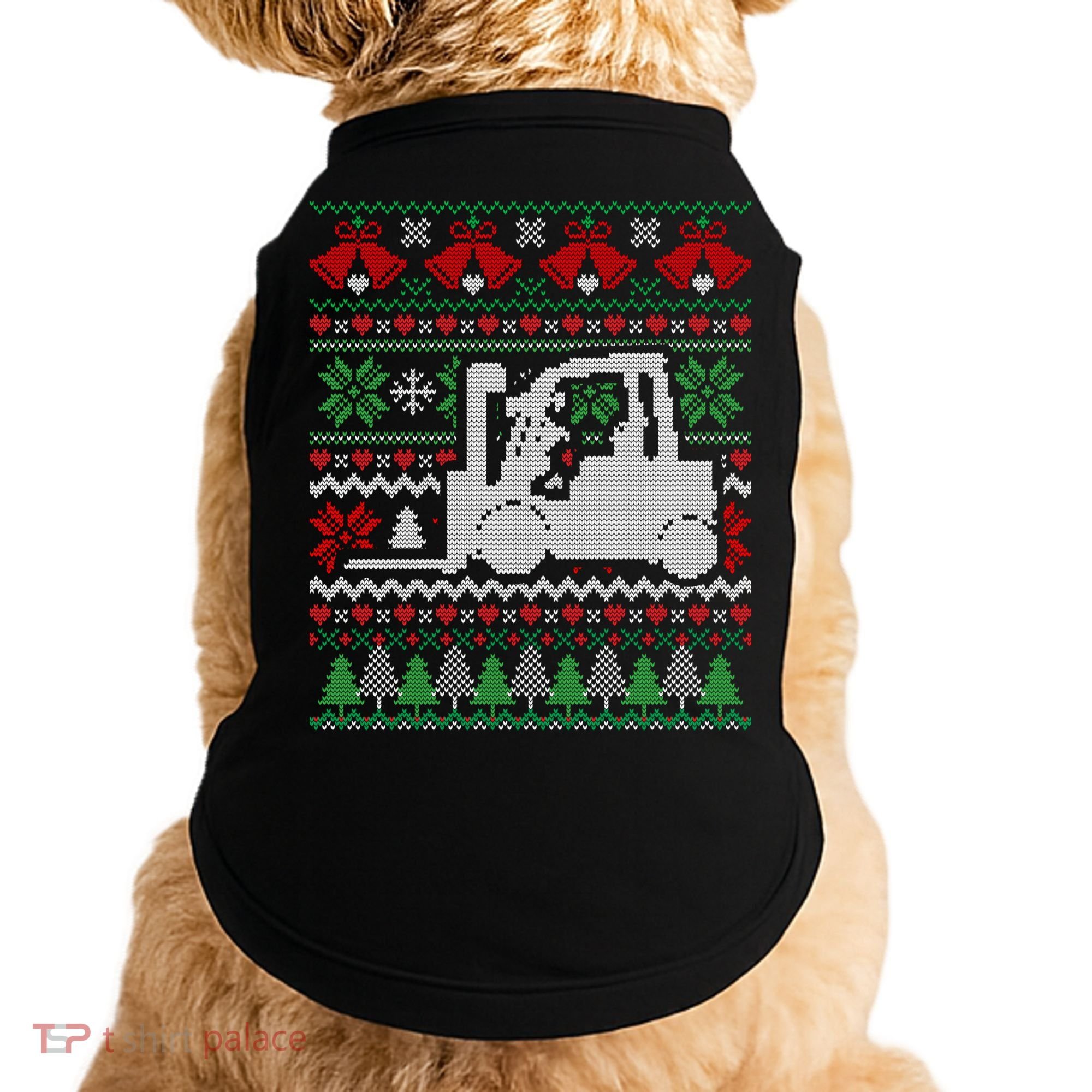 Christmas Forklift Gift Doggie Tank