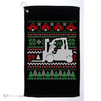 Christmas Forklift Gift Golf Towel