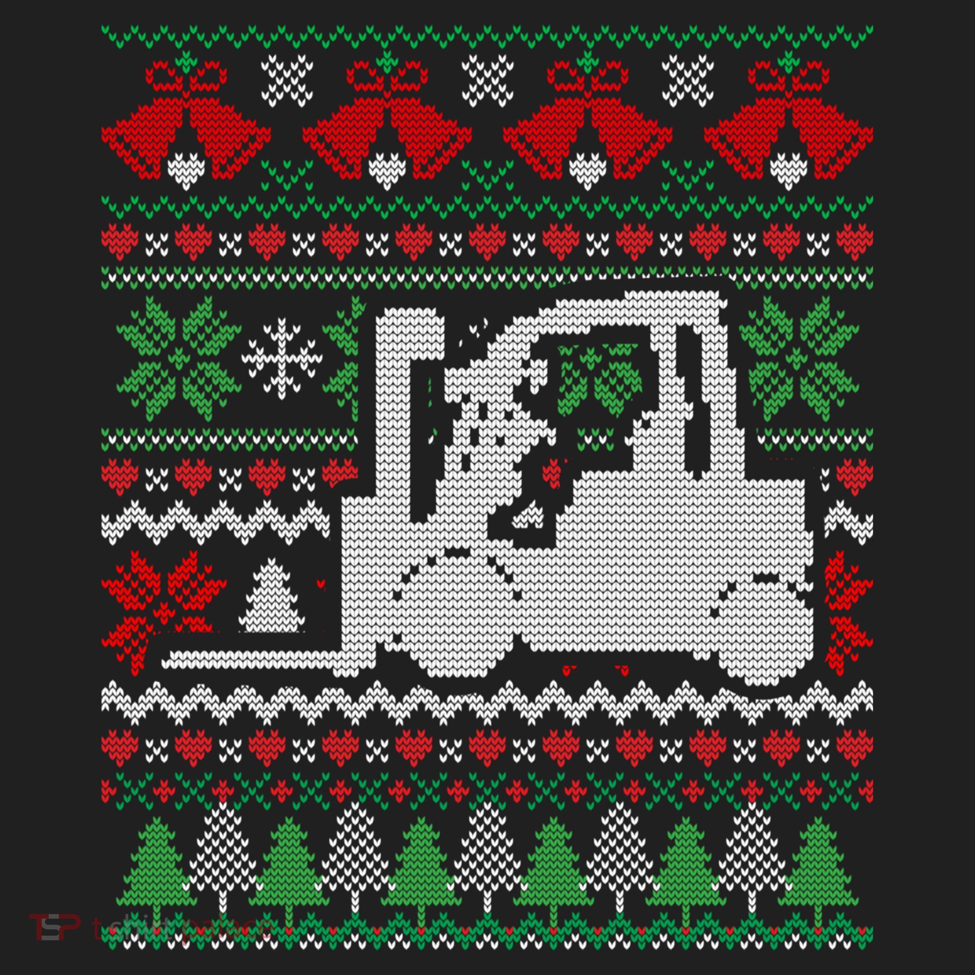 Christmas Forklift Gift Golf Towel