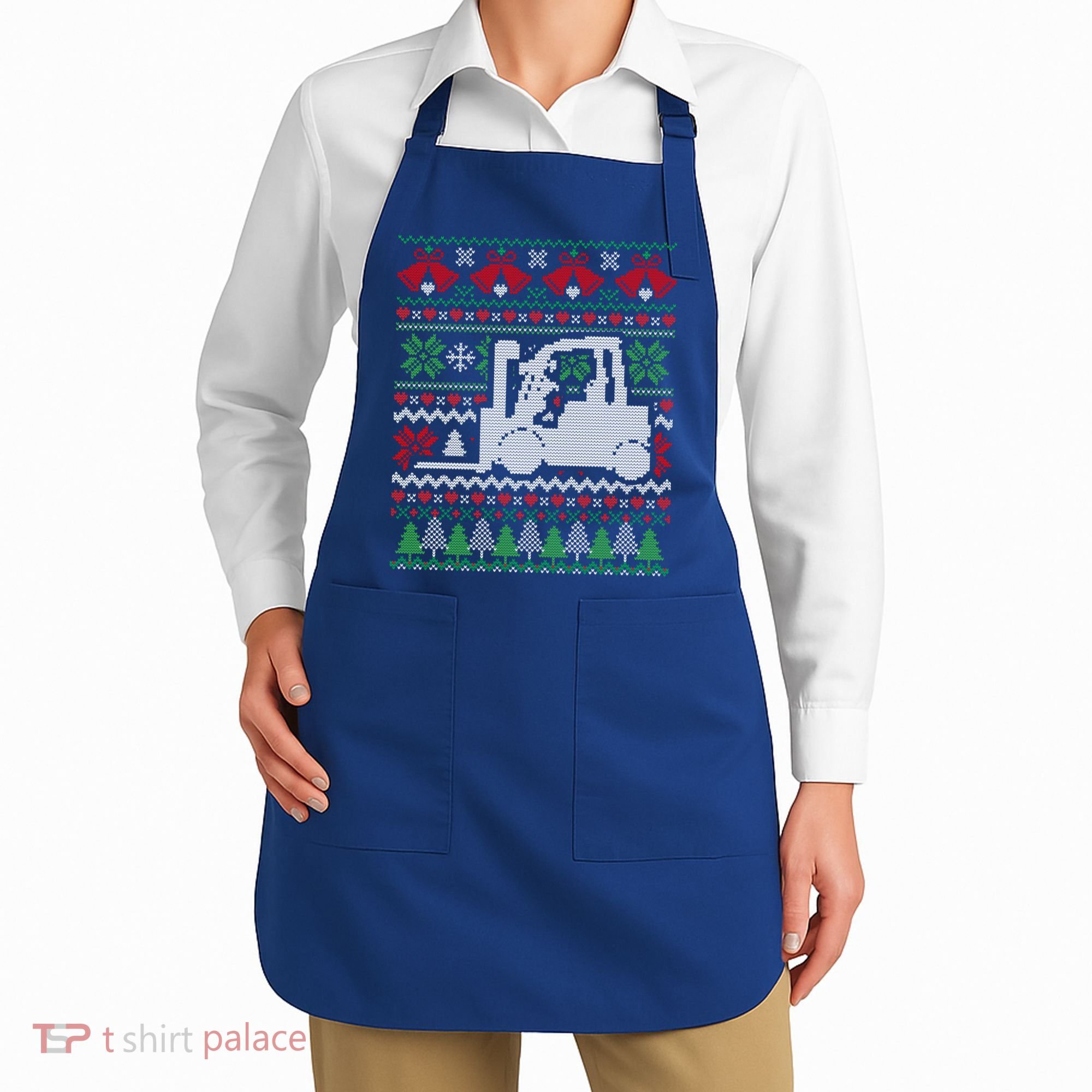 Christmas Forklift Gift Apron