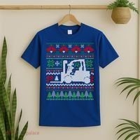Christmas Forklift Gift T-Shirt thumb 2