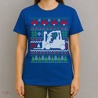 Christmas Forklift Gift T-Shirt thumb 4