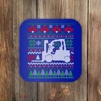 Christmas Forklift Gift Coaster thumb 0