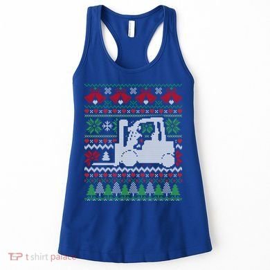 Christmas Forklift Gift Women's Tank Top