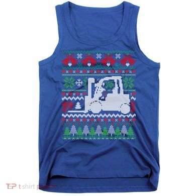 Christmas Forklift Gift Tank Top