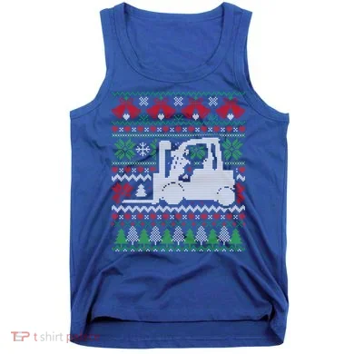 Christmas Forklift Gift Tank Top