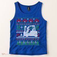 Christmas Forklift Gift Tank Top thumb 2