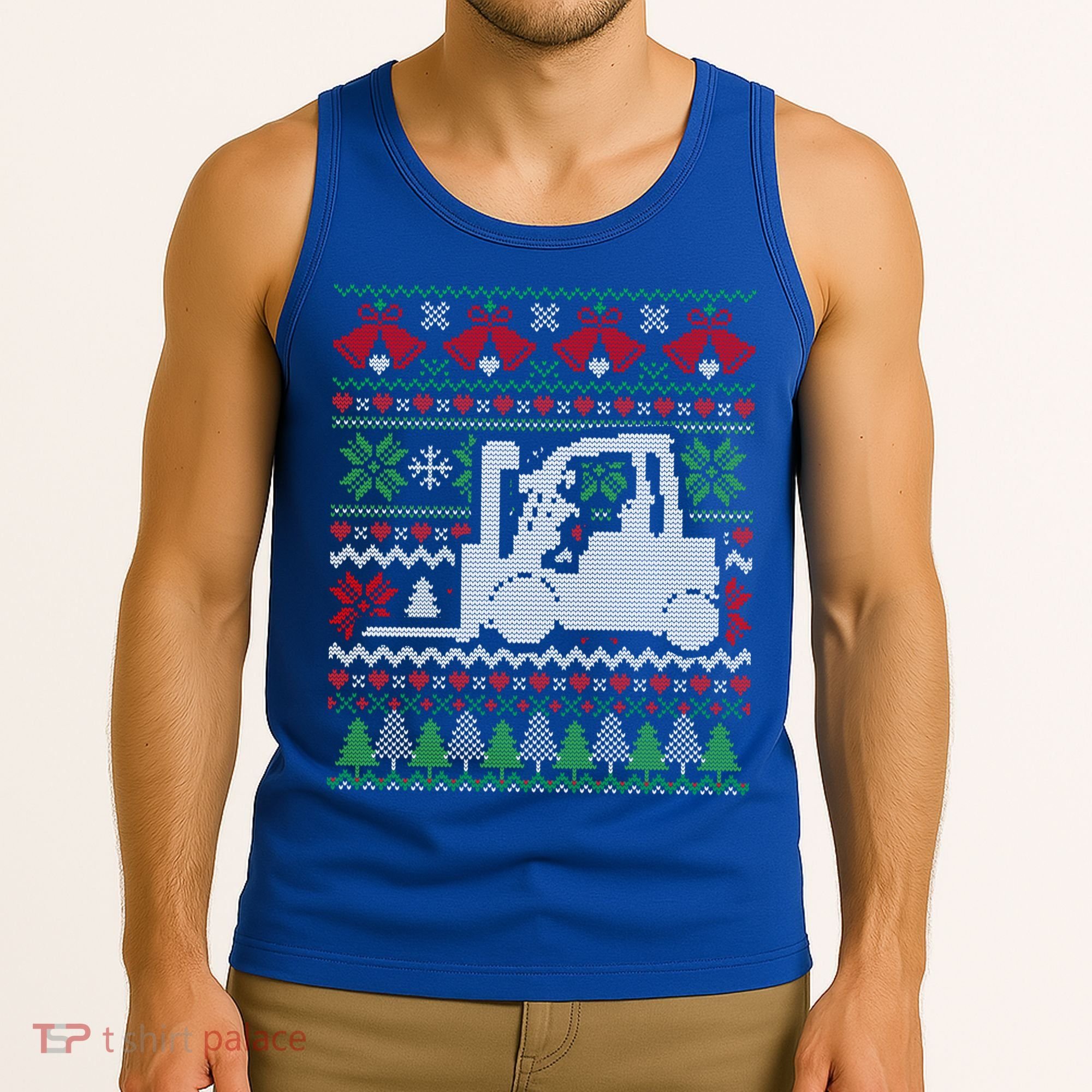 Christmas Forklift Gift Tank Top