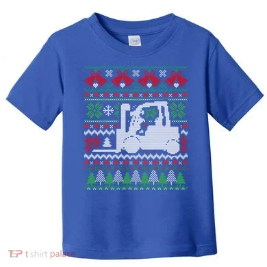 Christmas Forklift Gift Toddler T-Shirt
