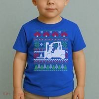 Christmas Forklift Gift Toddler T-Shirt thumb 2