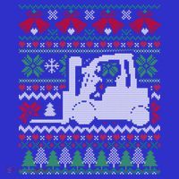 Christmas Forklift Gift Women's Long Sleeve Shirt thumb 2