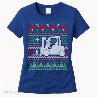 Christmas Forklift Gift Women's T-Shirt