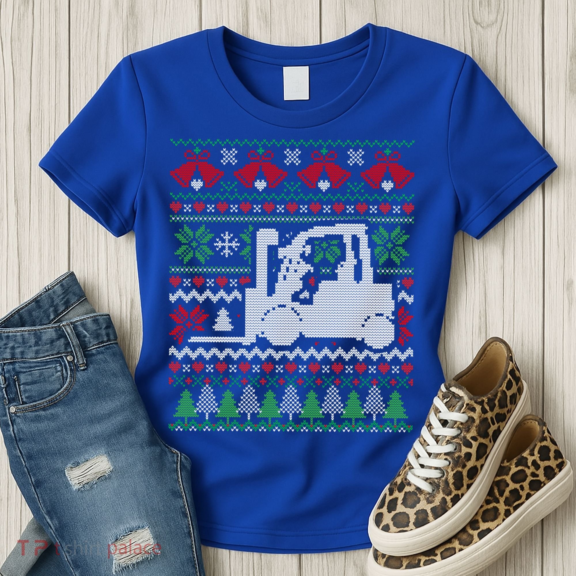 Christmas Forklift Gift Women's T-Shirt