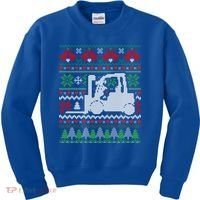 Christmas Forklift Gift Kids Sweatshirt thumb 0