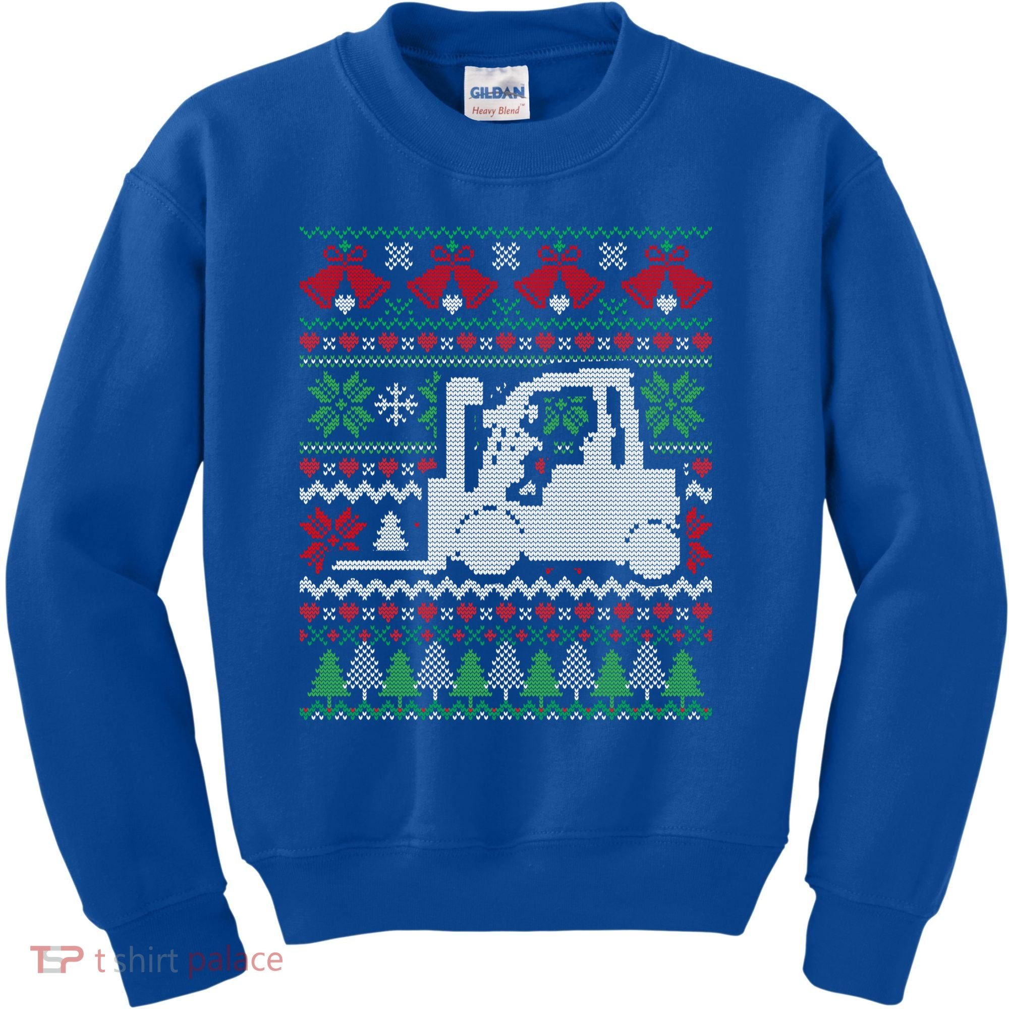 Christmas Forklift Gift Kids Sweatshirt