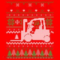 Christmas Forklift Gift Santa Hat thumb 1