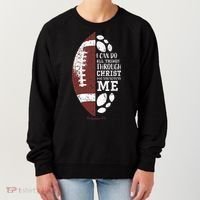 Christian Football Gifts Religious Verse Women's Sweatshirt thumb 0