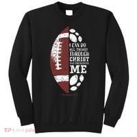 Christian Football Gifts Religious Verse Sweatshirt thumb 0