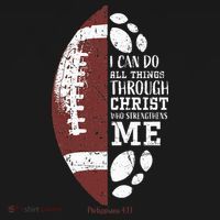 Christian Football Gifts Religious Verse Women's Hoodie thumb 2