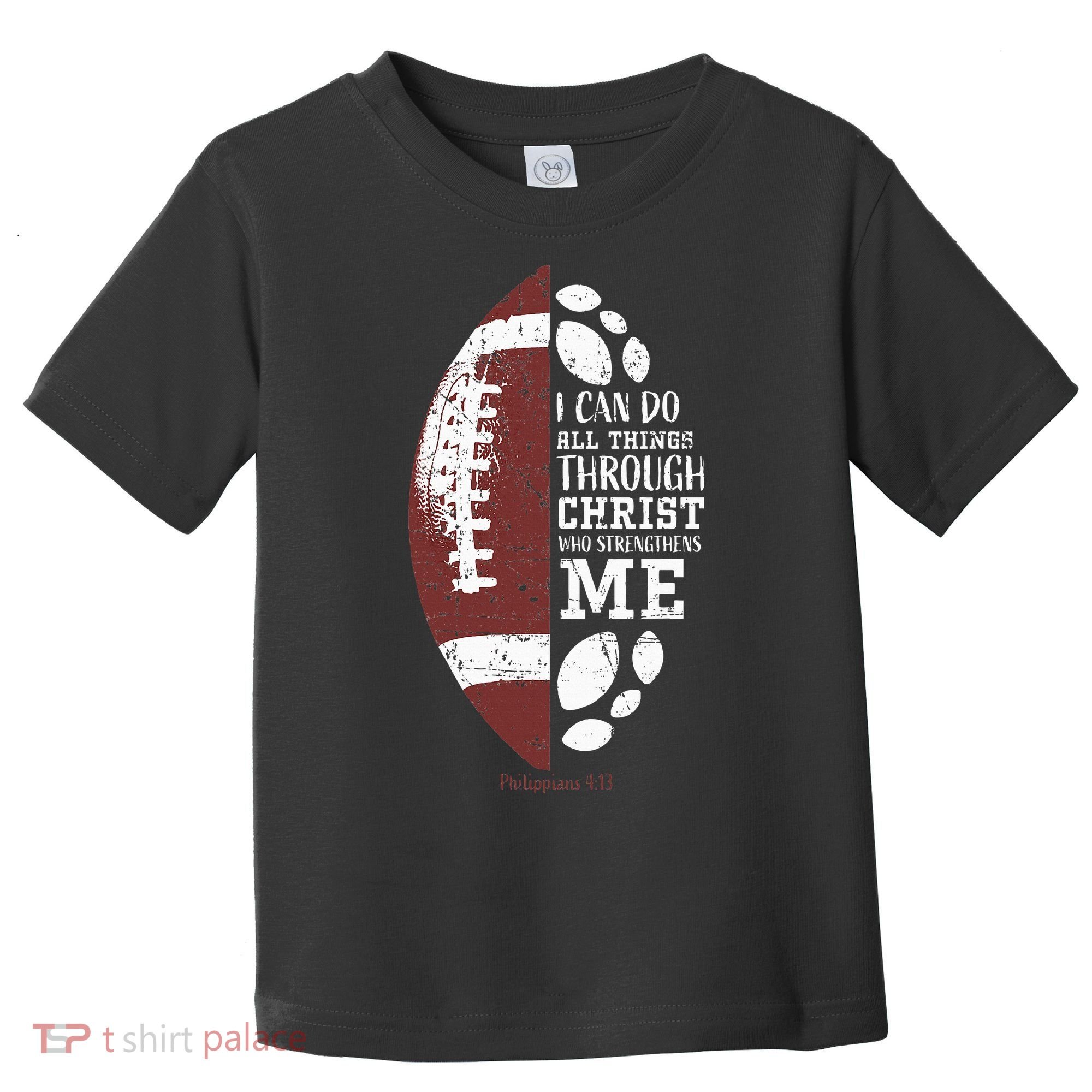 Christian Football Gifts Religious Verse Toddler T-Shirt