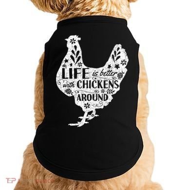 Cute Farmer Gift Idea Vintage Chicken Gift Doggie Tank