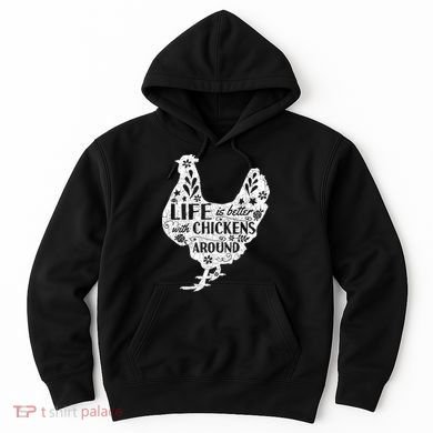 Cute Farmer Gift Idea Vintage Chicken Gift Hoodie