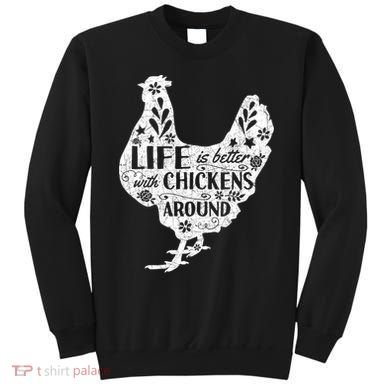 Cute Farmer Gift Idea Vintage Chicken Gift Sweatshirt