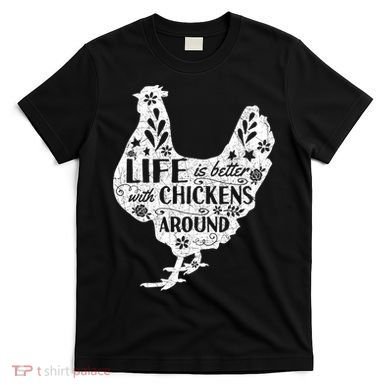 Cute Farmer Gift Idea Vintage Chicken Gift T-Shirt