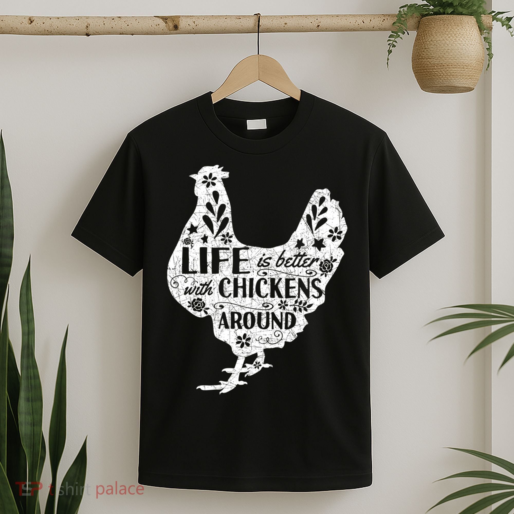 Cute Farmer Gift Idea Vintage Chicken Gift T-Shirt