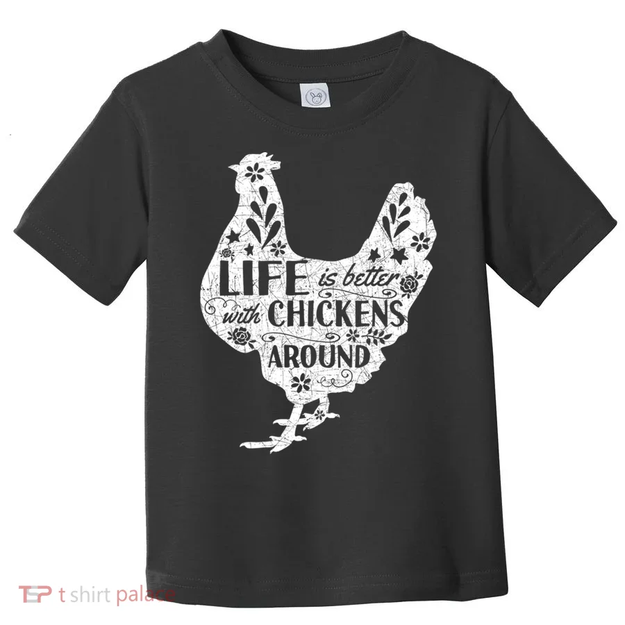 Cute Farmer Gift Idea Vintage Chicken Gift Toddler T-Shirt