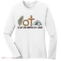 Christian Faith Happy Easter Day A Lot Can Happen In 7 Days Women's Long Sleeve Shirt thumb 0