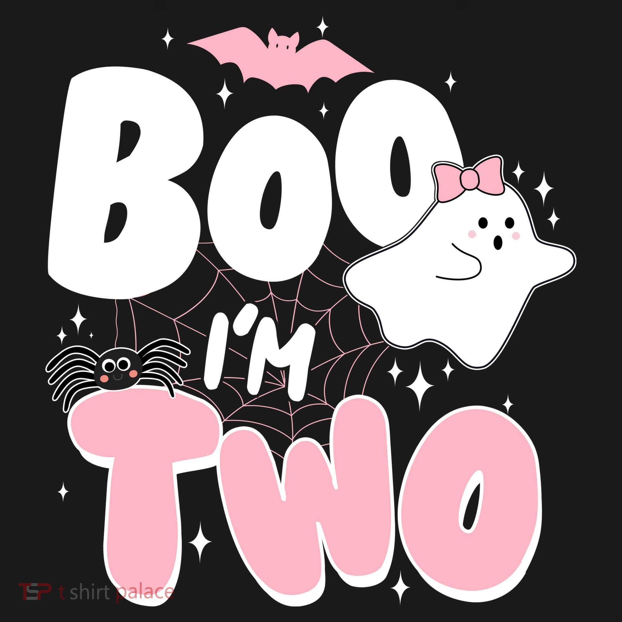 Cute Funny Halloween Boo Im Two Birthday Ghost Girl Coaster