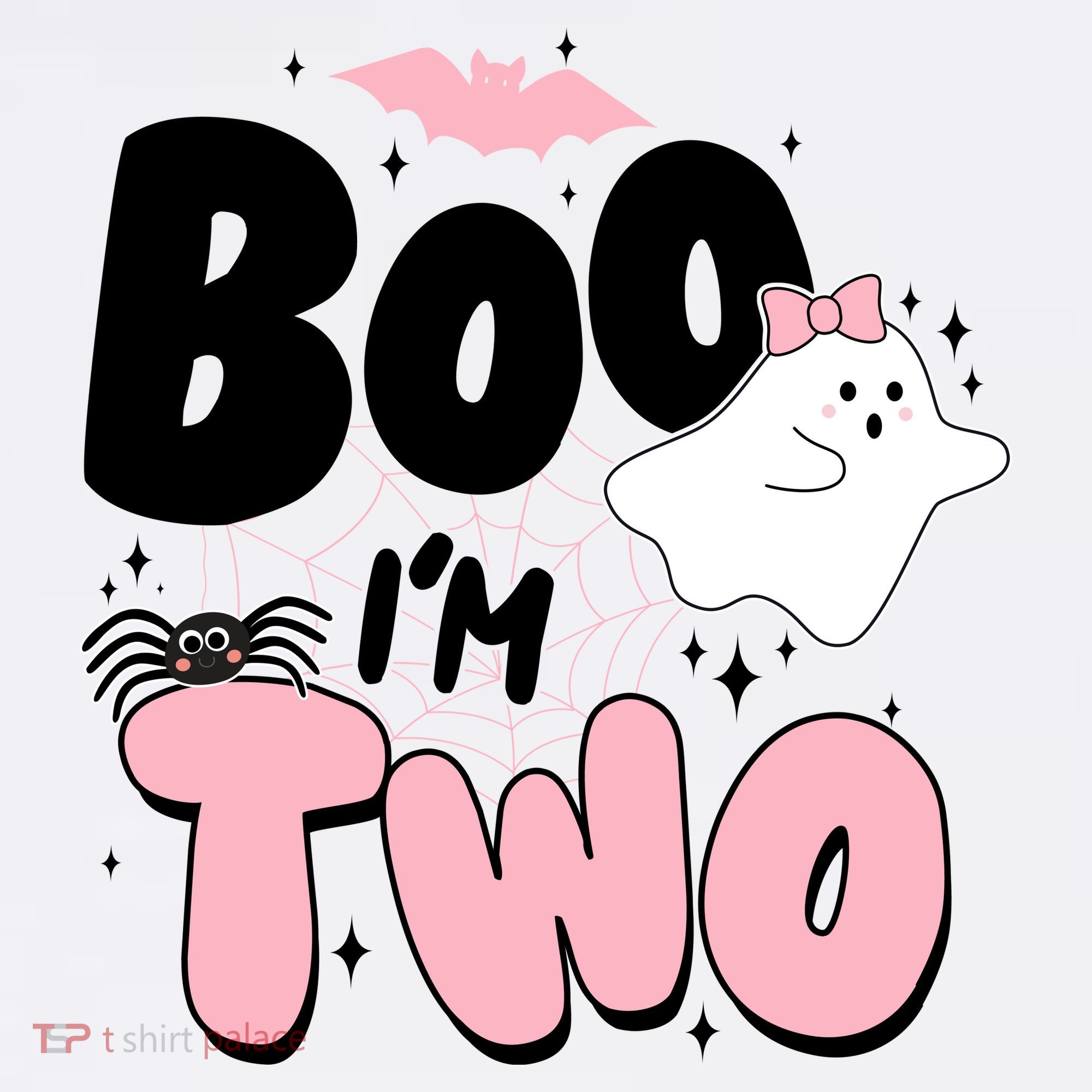 Cute Funny Halloween Boo Im Two Birthday Ghost Girl Mousepad