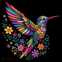 Cute Floral Humming Bird Animal Lover Spring Coffee Mug thumb 5