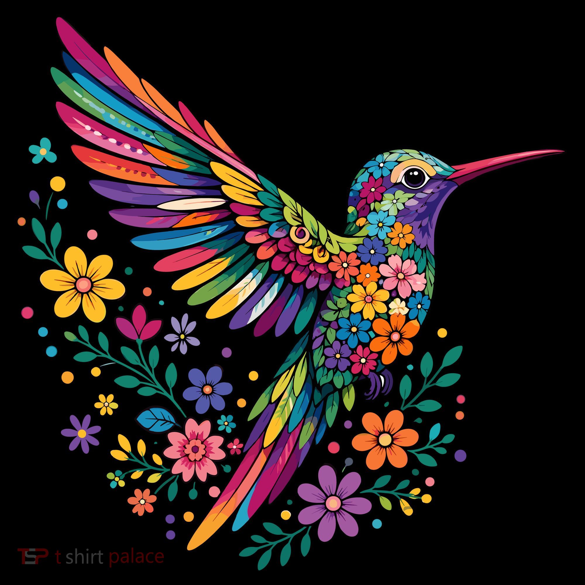 Cute Floral Humming Bird Animal Lover Spring Coffee Mug