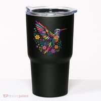 Cute Floral Humming Bird Animal Lover Spring Tumbler thumb 0