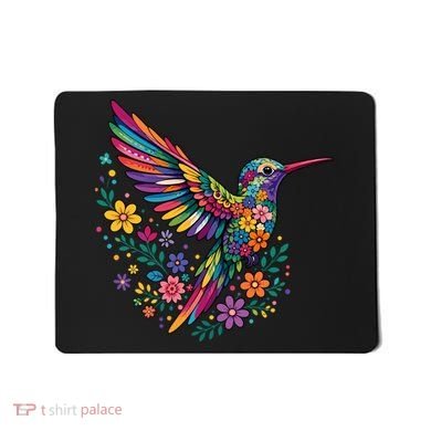 Cute Floral Humming Bird Animal Lover Spring Mousepad