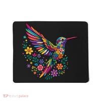 Cute Floral Humming Bird Animal Lover Spring Mousepad thumb 0