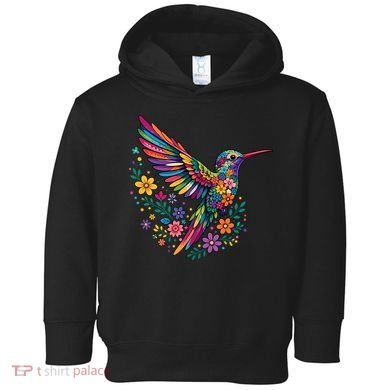Cute Floral Humming Bird Animal Lover Spring Toddler Hoodie