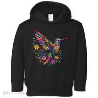 Cute Floral Humming Bird Animal Lover Spring Toddler Hoodie thumb 0