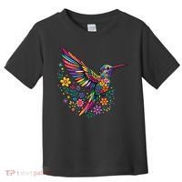 Cute Floral Humming Bird Animal Lover Spring Toddler T-Shirt thumb 0