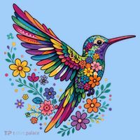 Cute Floral Humming Bird Animal Lover Spring Sweatshirt thumb 2