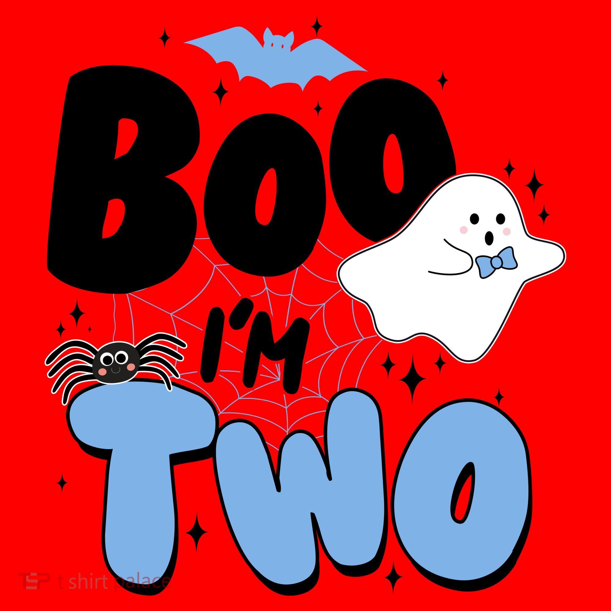 Cute Funny Halloween Boo Im Two Birthday Ghost Boy Santa Hat