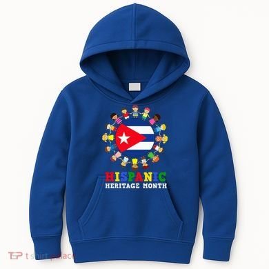 Cuban Flag Hispanic Heritage Cuba Kids Hoodie