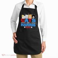 Cats For Harris Vote Kamala Harris 2024 Election Apron thumb 2