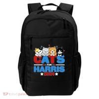 Cats For Harris Vote Kamala Harris 2024 Election Backpack thumb 0