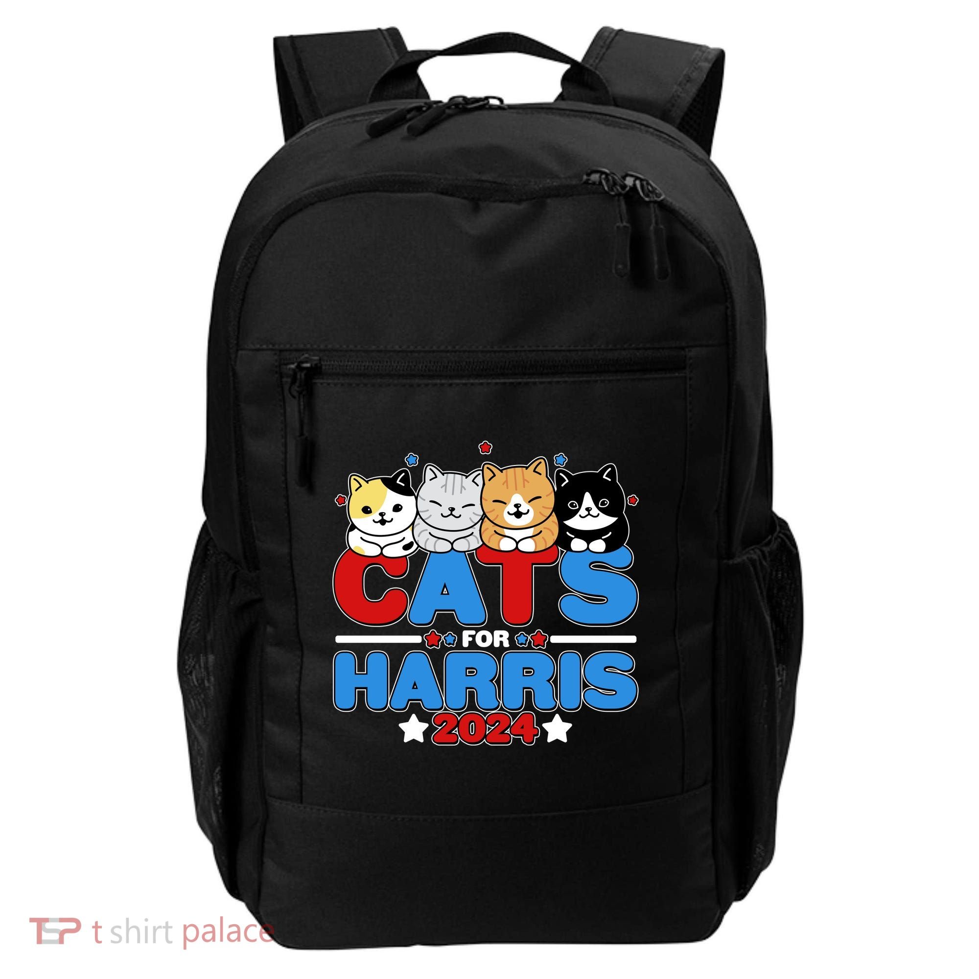 Cats For Harris Vote Kamala Harris 2024 Election Backpack