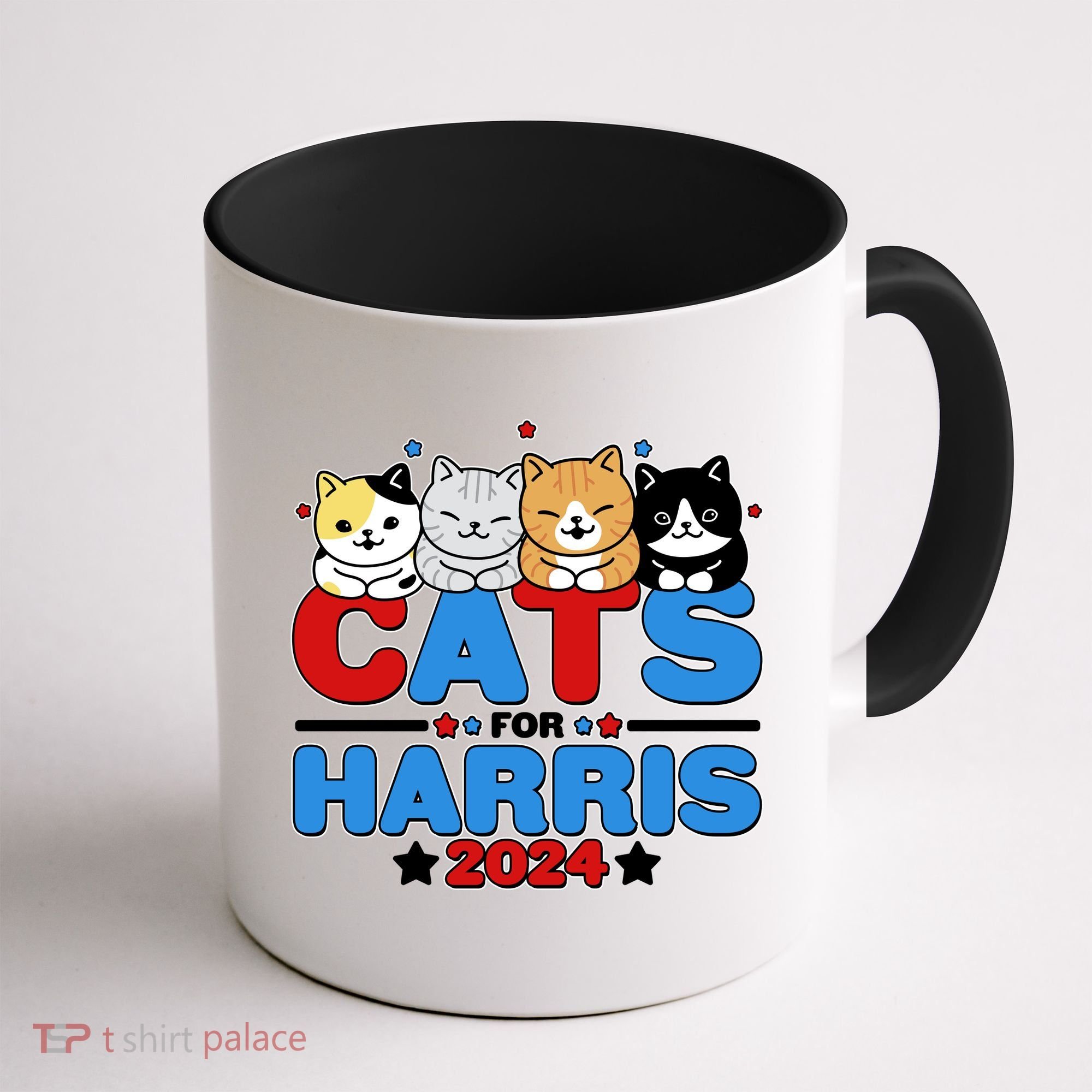 Cats For Harris Vote Kamala Harris 2024 Election Coffee Mug