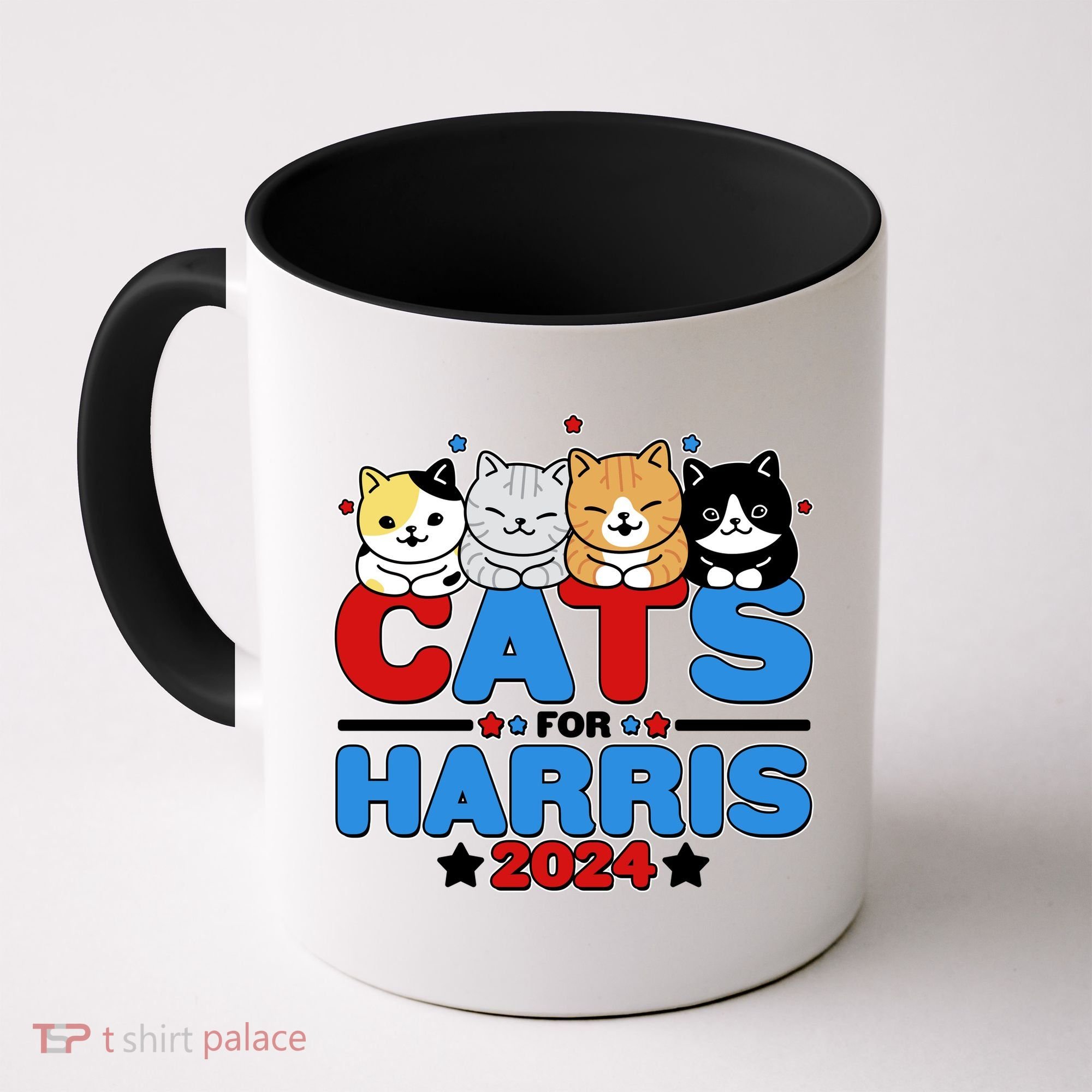 Cats For Harris Vote Kamala Harris 2024 Election Coffee Mug